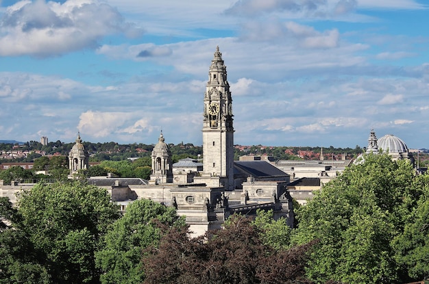 A vista da cidade de cardiff, gales reino unido