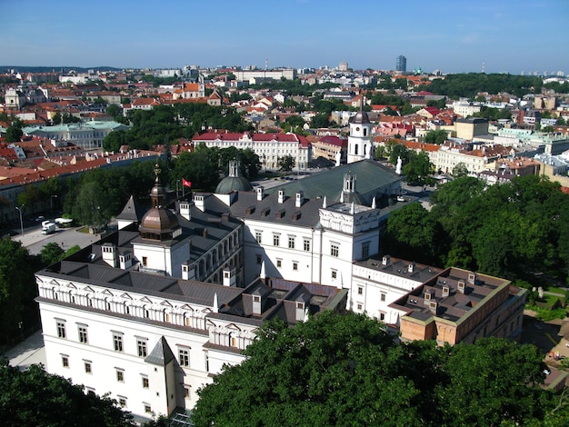 A vista da cidade de Vilnius, Lituânia