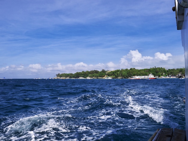 A vista da ilha de Boracay nas Filipinas