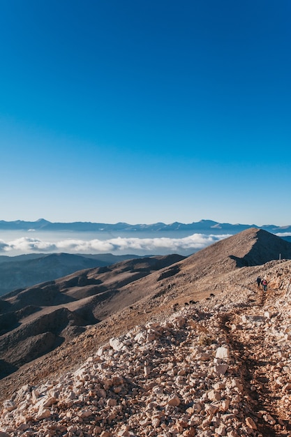 A vista do topo da montanha