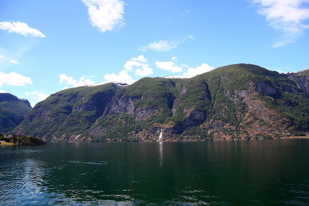 A vista em sognefjord noruega