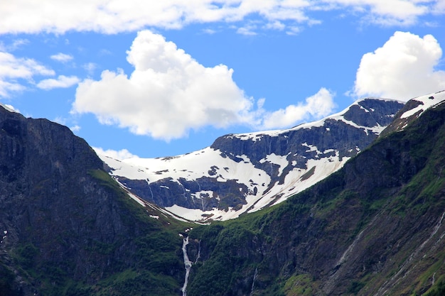 A vista em Sognefjord Noruega