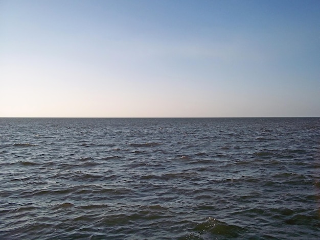 A vista no mar do Caribe em Campeche Yucatán México