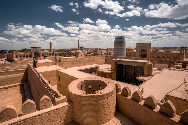 A vista sobre a cidade de Khiva