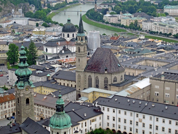 A vista sobre Salzburgo, Áustria