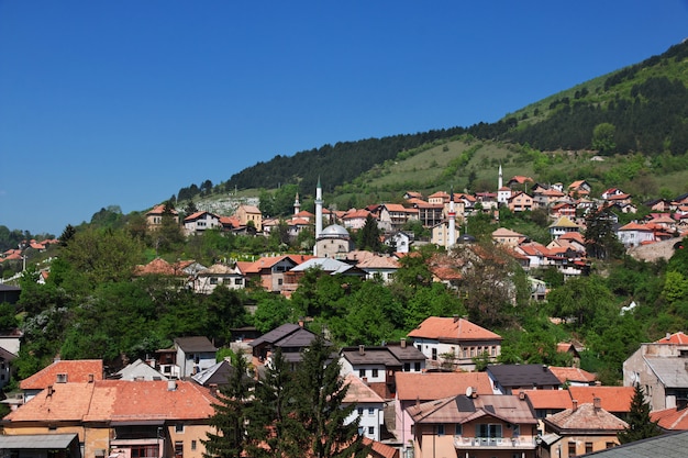 A vista sobre travnik, bósnia e herzegovina