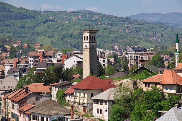 A vista sobre Travnik, Bósnia e Herzegovina