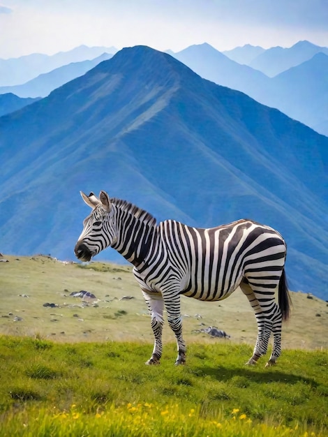 Foto a zebra no campo