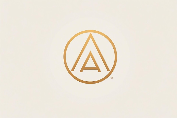 Foto aa línea de letras diseño del logotipo lineal creativo mínimo monograma símbolo universal emblema vectorial elegante