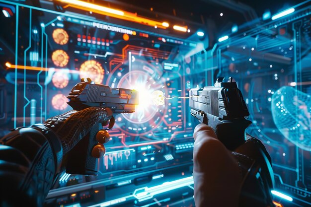 AAA-Action-Shooter-Gameplay, das Sie auf dem Laufenden hält Generative Ai