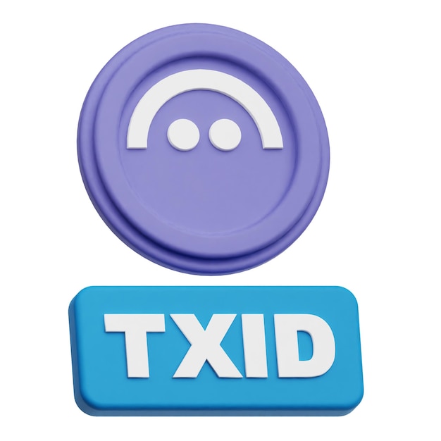 Aave token criptográfico icono 3D aislado en el fondo blanco