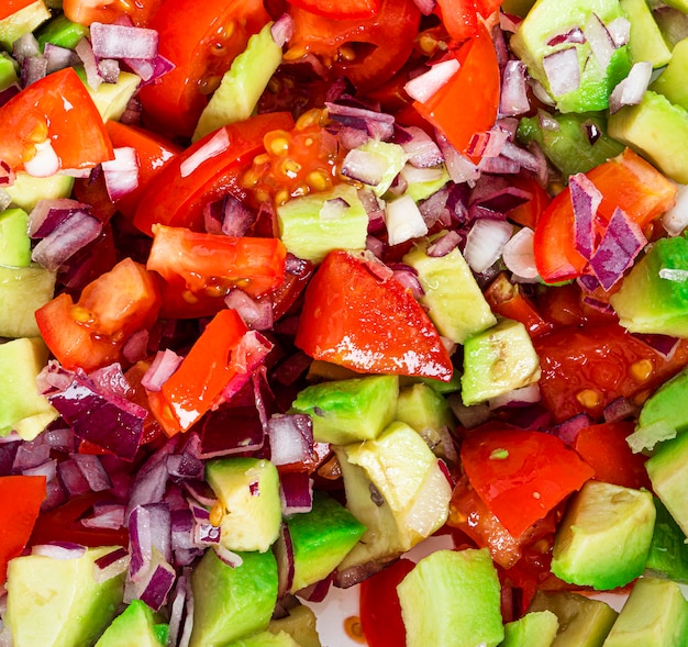 Foto abacate salsa salad background dieta keto