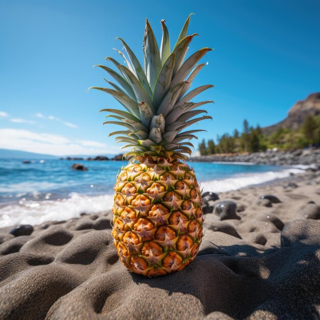 Abacaxi na praia