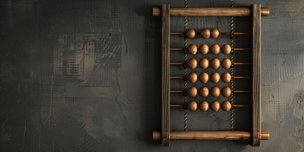 Foto abacus de sabedoria tradicional na fotografia de estilo chinês