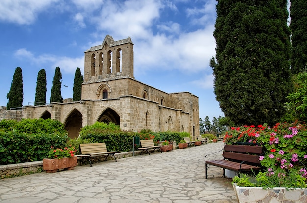 Abadia de bellapais em kyrenia, república do chipre do norte