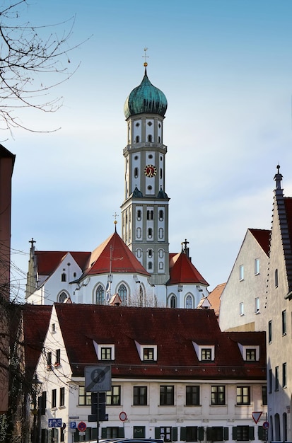 Foto la abadía de st ulrich y st afra en augsburg alemania