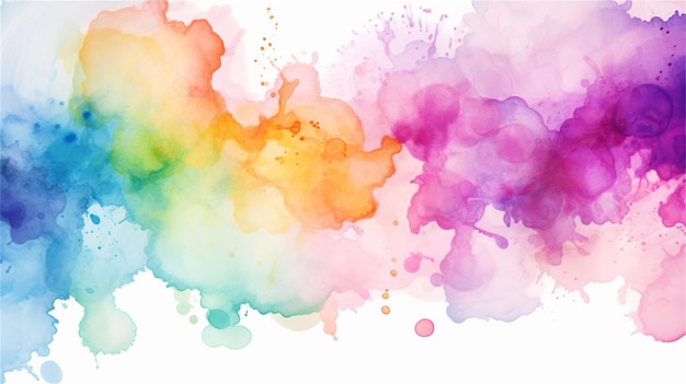 Foto abaixo de aquarela abstrata tinta colorida na água ilustração vetorial