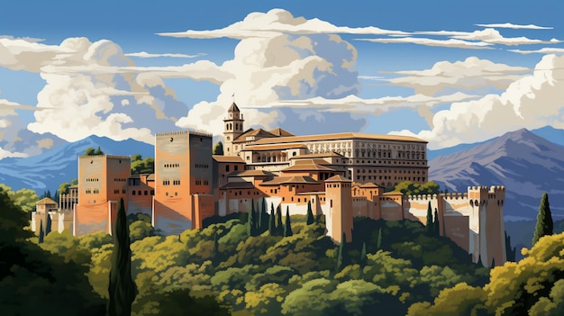 Abbildung der Alhambra