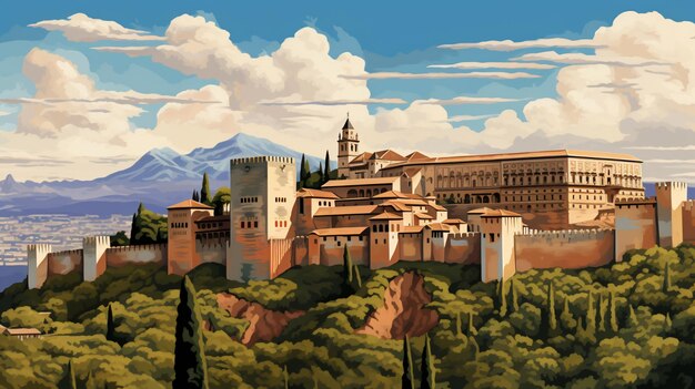 Abbildung der Alhambra