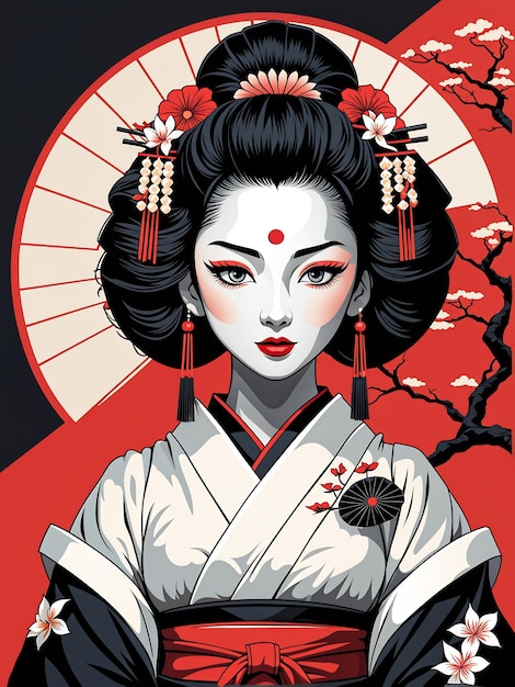 Abbildung der Geisha