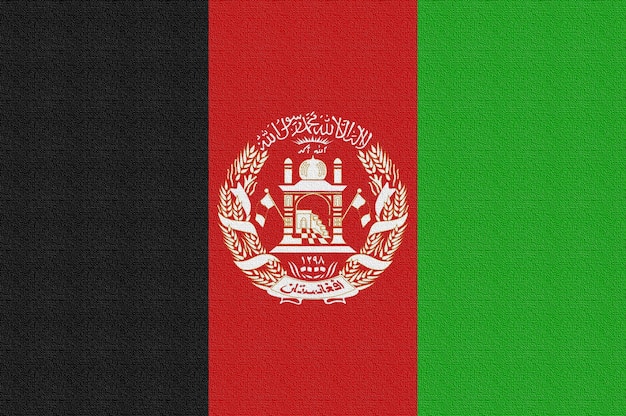 Abbildung der Nationalflagge Afghanistans