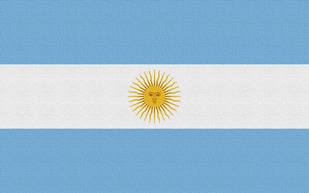 Abbildung der Nationalflagge von Argentinien