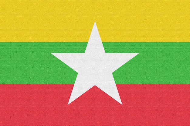 Abbildung der Nationalflagge von Burma