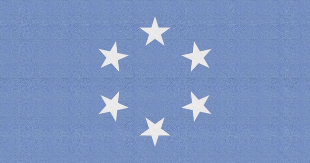 Abbildung der Nationalflagge von Mikronesien