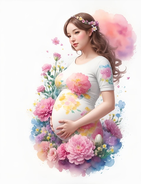 Abbildung der schwangeren Frau