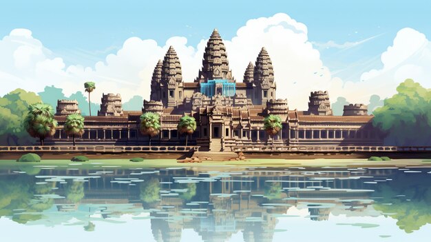 Abbildung des Angkor Wat