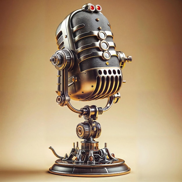 Abbildung eines 3D-Studio-Mikrofons