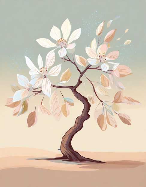 Abbildung eines Mandelbaums