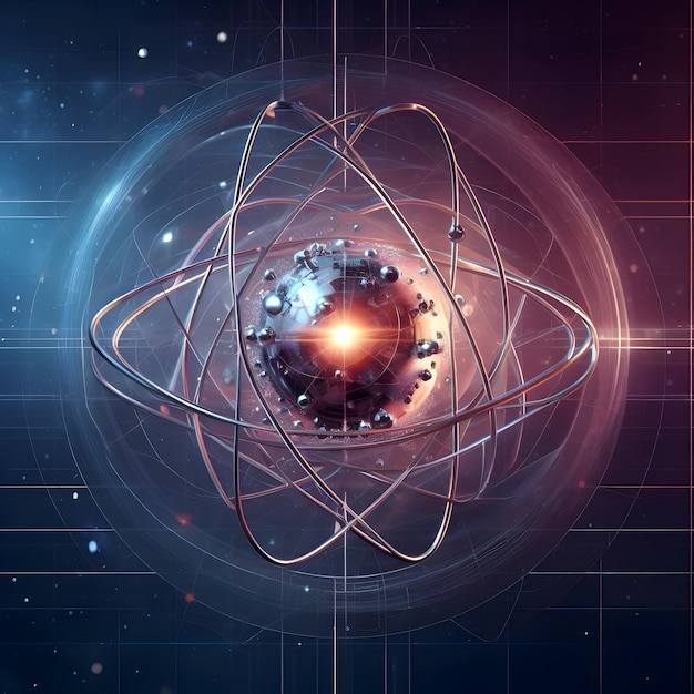 Abbildung eines negativen Ions oder Atoms