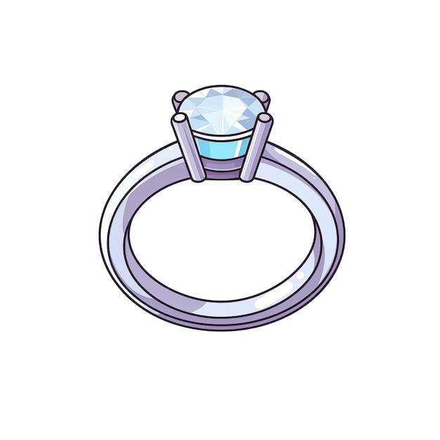 Foto abbildung eines rings mit einem diamanten