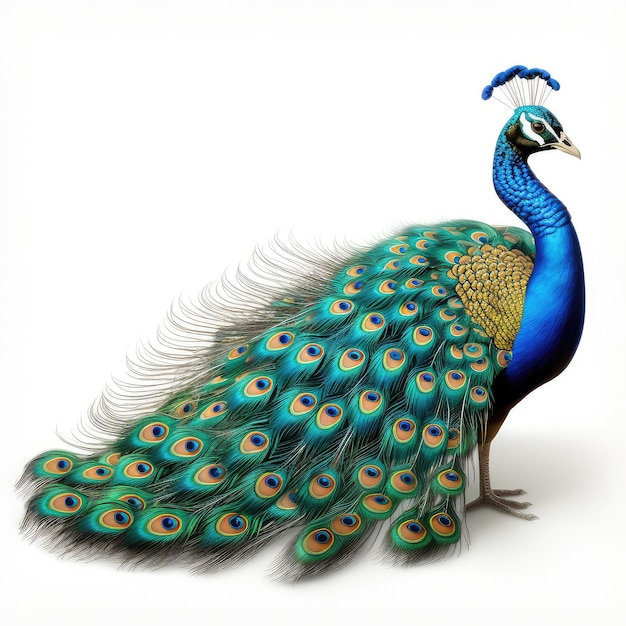 Abbildung weißer BG-Pfau