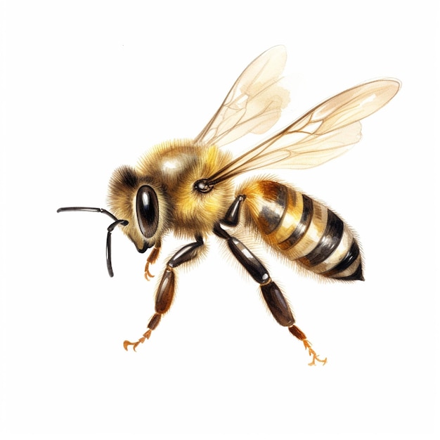 La abeja dulce de la miel