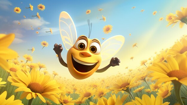 Abeja feliz