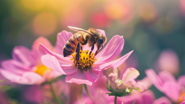 Abeja en una flor