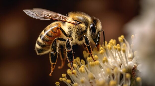 una abeja en una flor