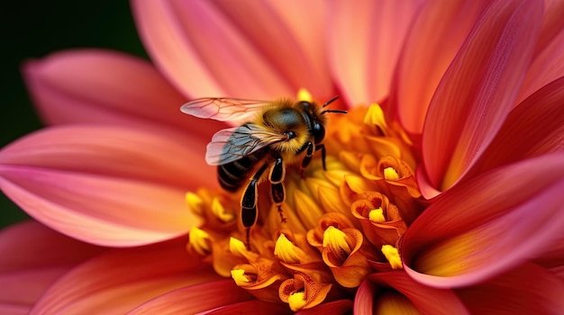 una abeja en una flor