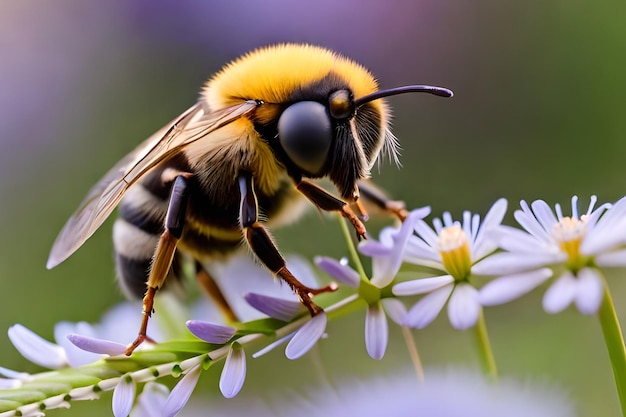 una abeja en una flor