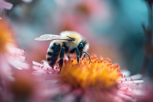 una abeja en una flor