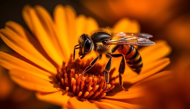 abeja en flor