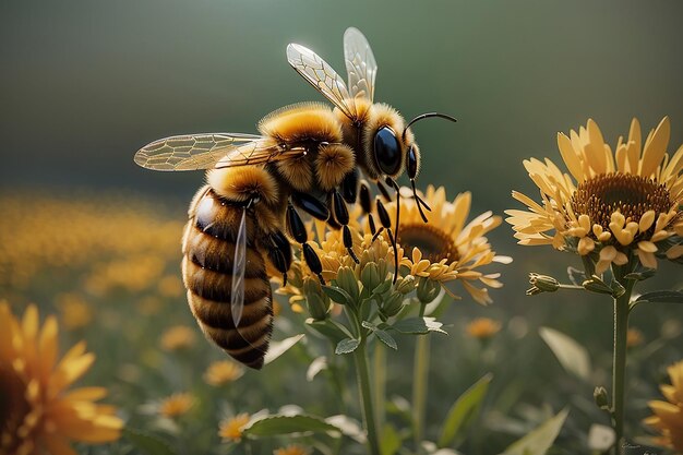 Foto la abeja melífera