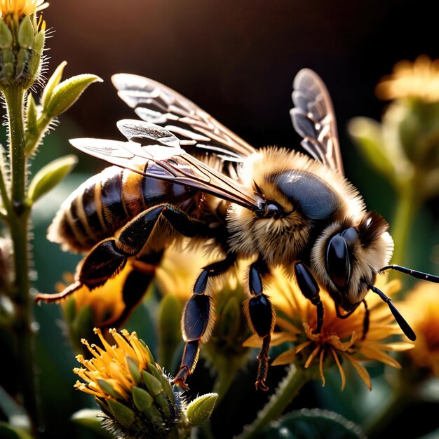 Las abejas son animales silvestres que viven en la naturaleza y forman parte del ecosistema.