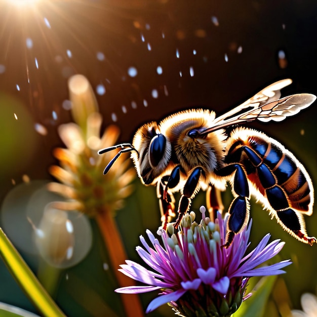 Las abejas son animales silvestres que viven en la naturaleza y forman parte del ecosistema.