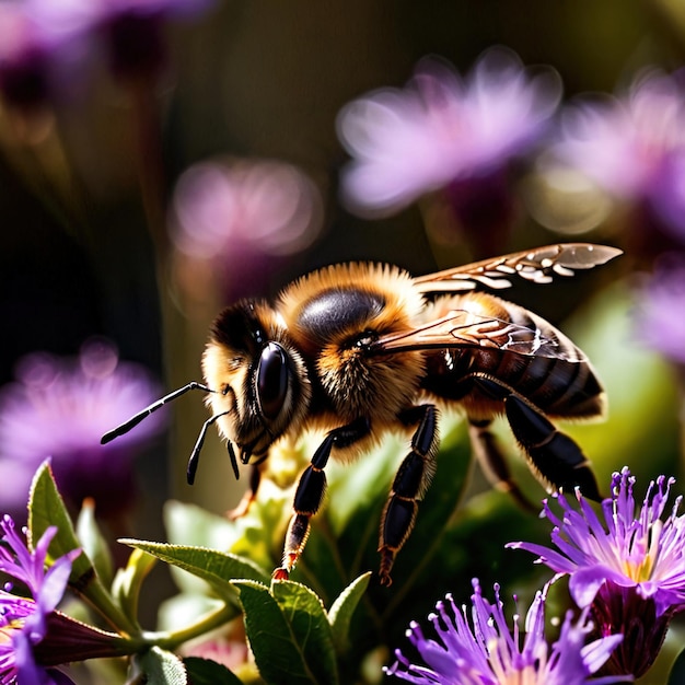 Las abejas son animales silvestres que viven en la naturaleza y forman parte del ecosistema.