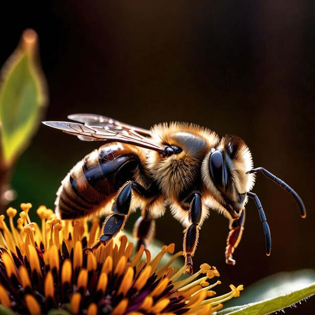 Las abejas son animales silvestres que viven en la naturaleza y forman parte del ecosistema.