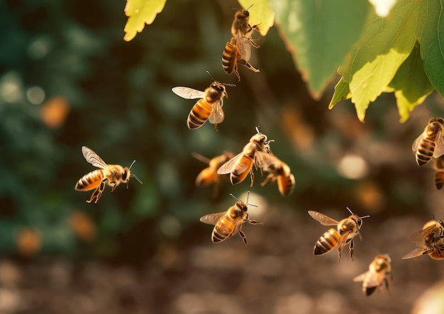 Las abejas son insectos alados estrechamente relacionados con las avispas y las hormigas.