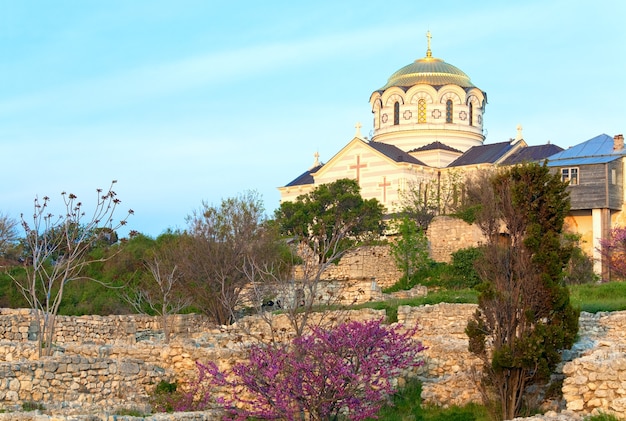 Abend St. Vladimir's Cathedral Church (Chersonesos - antike Stadt, Sewastopol, Krim, Ukraine)